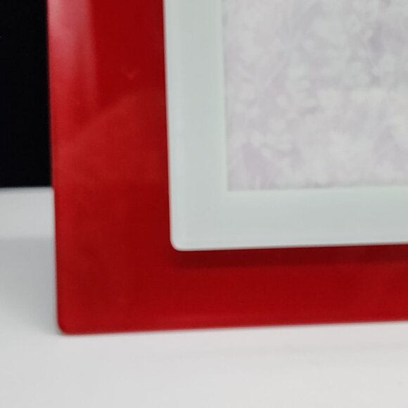 Red & White XOXO Design Glass Photo Frame 4x6 Inches Modern Display Gift - Picture 5 of 11